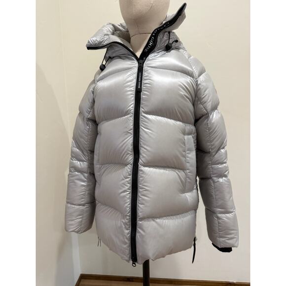 Canada Goose Womens XS Cypress Puffer Down Parka Winter Coat Silverbirch Gray - Picture 1 of 12
